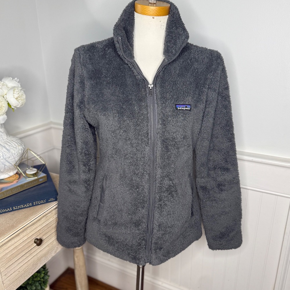 Patagonia Los Gatos Full-Zip Fleece Jacket Womens Medium Forge Grey 25216